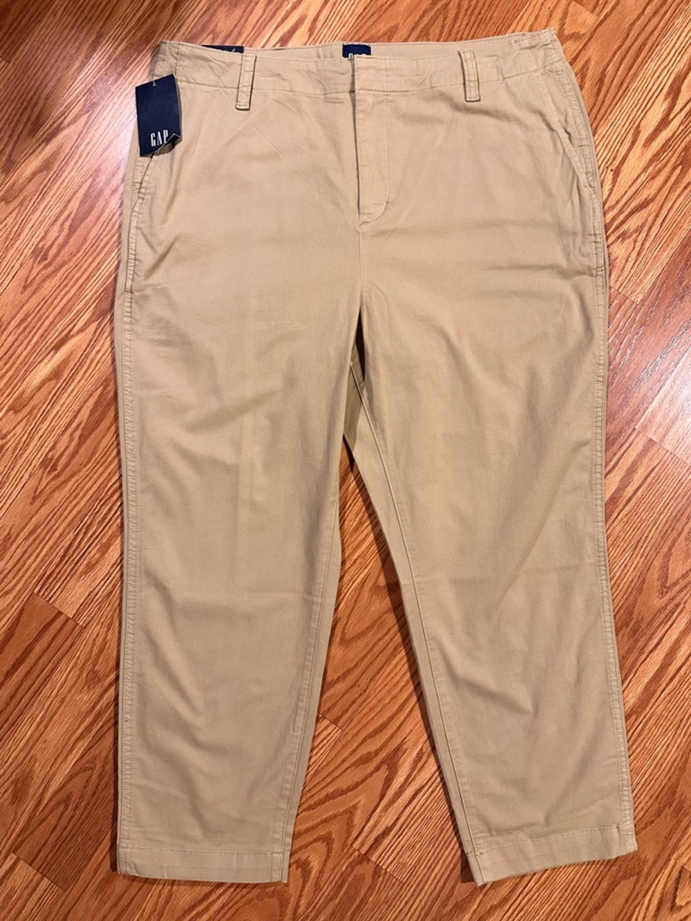 Gap Khaki Slim Ankle Straight Leg Pants with Pockets Size 16